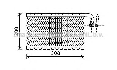AVA QUALITY COOLING bwv399 -  Испаритель, кондиционер